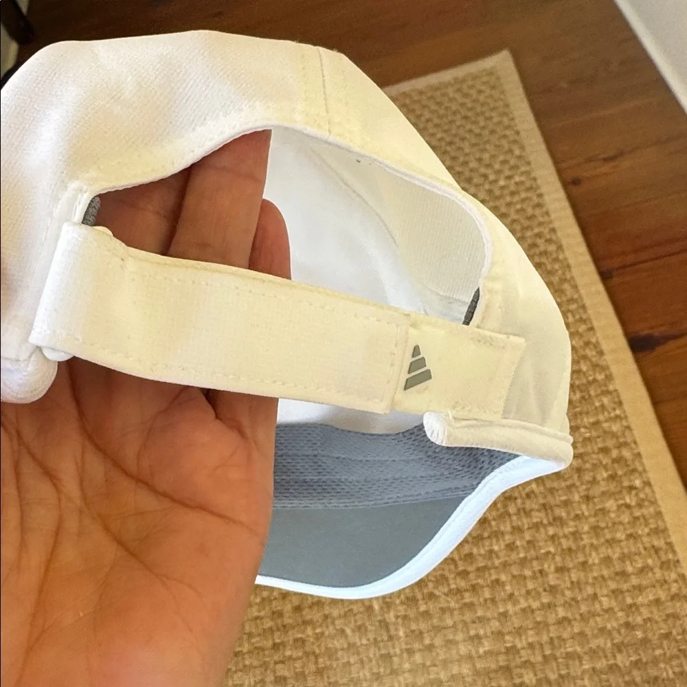 New Without Tag Adidas White Performance Hat with Logo